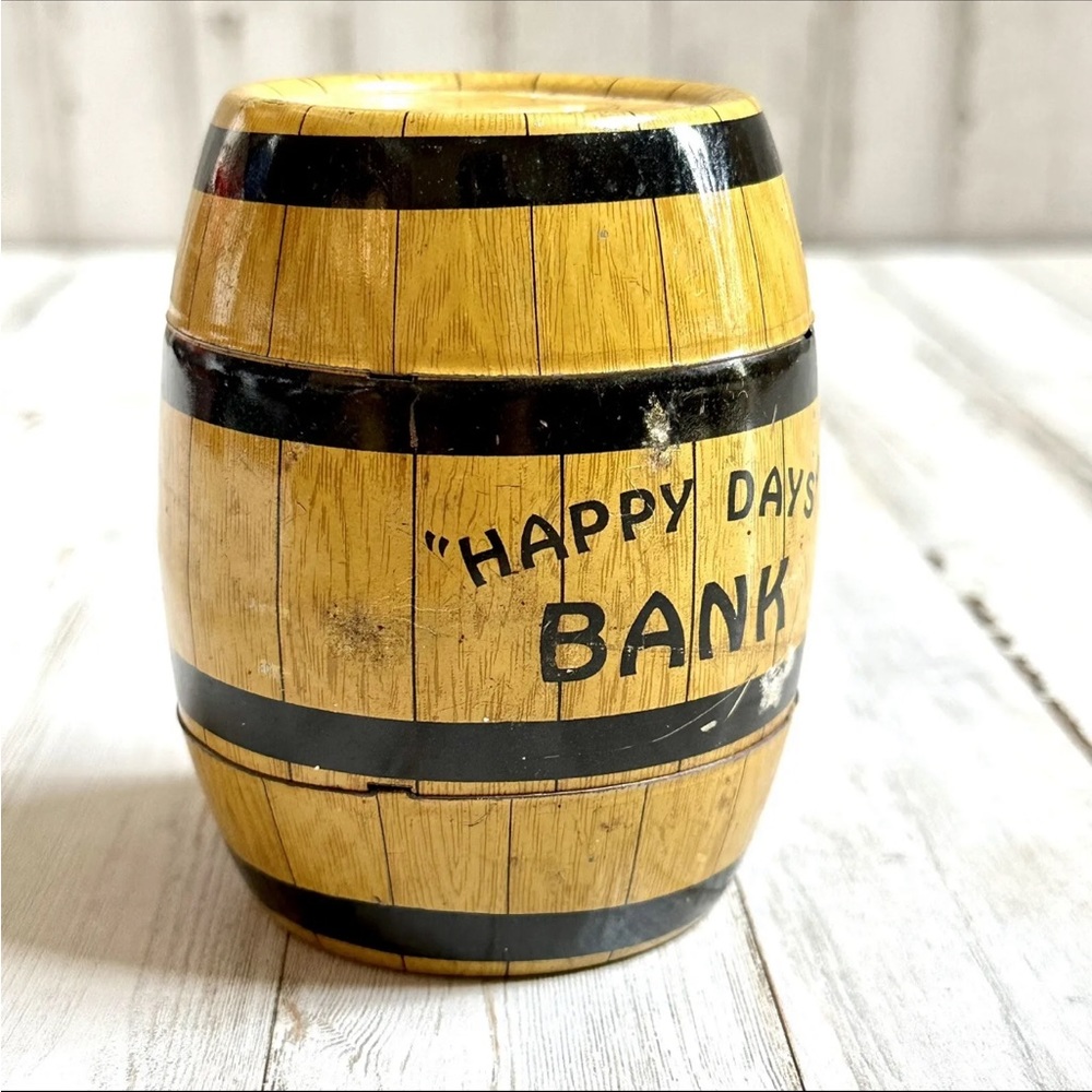 60’s Vintage Happy Days Metal Bank